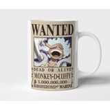 Monkey D Luffy One Piece Anime Tasarım Kupa - Hediyelik Kupa - Baskılı Kupa - 001 - Beyaz - 300 ml