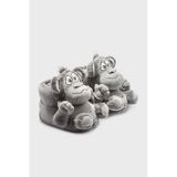 Monkey Unisex Hayvanlı Panduf Gri 36/43