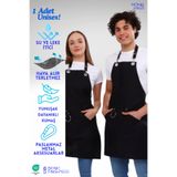 Monki Haus Cafe, Barista, Kuaför, Barmen, Çiçekçi, Mutfak Önlük, Leke Tutmaz, Kafe. Siyah