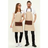 Monki Haus Cafe, Barista, Kuaför, Mutfak, Chef, Şef, Ressam Ve Çiçekçi Önlükleri Leke Tutmaz Siyah Önlük