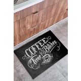 Monnhein Coffee Time B İç ve Dış Mekan Dekoratif Çok Amaçlı Kapı Önü Paspası