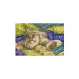 Monnhein Dekoratif Kapı Önü Paspası, Dış Mekan/ev Içi/ Kapı Paspasları (PASTEL BOYAMA CAT)