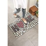 Monnhein Doğal Taş Görünümlü Kapı Önü Paspası - Renkli - 45 x 65 cm