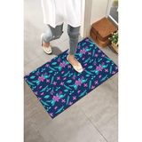 Monnhein Gece Çiçekleri Kapı Önü Paspası - Renkli - 40 x 60 cm