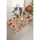Monnhein Holiday Travel Kapı Önü Paspası - Renkli - 45 x 65 cm