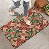 Monnhein Kapı Önü Paspası - Modern ve Şık Kapı Paspası | Ev, Ofis ve Dış Mekân Kullanımı İçin (Anadolu Motif) 45x65