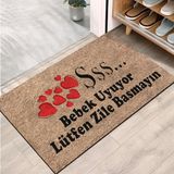 Monnhein Kapı Önü Paspası - Modern ve Şık Kapı Paspası | Ev, Ofis ve Dış Mekân Kullanımı İçin (Bebek Uykusu Koruma) 40x60