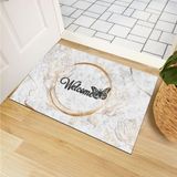 Monnhein Kapı Önü Paspası - Modern ve Şık Kapı Paspası | Ev, Ofis ve Dış Mekân Kullanımı İçin (Butterfly Welcome) 40x60