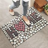 Monnhein Kapı Önü Paspası - Modern ve Şık Kapı Paspası | Ev, Ofis ve Dış Mekân Kullanımı İçin (Doğal Taş Görünümlü) 40x60