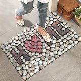 Monnhein Kapı Önü Paspası - Modern ve Şık Kapı Paspası | Ev, Ofis ve Dış Mekân Kullanımı İçin (Doğal Taş Görünümlü) 45x65