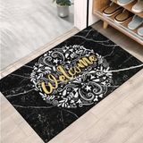 Monnhein Kapı Önü Paspası - Modern ve Şık Kapı Paspası | Ev, Ofis ve Dış Mekân Kullanımı İçin (Gold Elegance) 40x60