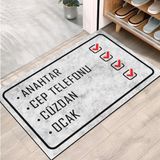 Monnhein Kapı Önü Paspası - Modern ve Şık Kapı Paspası | Ev, Ofis ve Dış Mekân Kullanımı İçin (Günlük Hatırlatma) 40x60