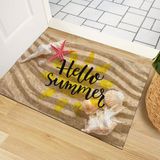 Monnhein Kapı Önü Paspası - Modern ve Şık Kapı Paspası | Ev, Ofis ve Dış Mekân Kullanımı İçin (Hello Summer Kumsal) 40x60