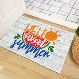 Monnhein Kapı Önü Paspası - Modern ve Şık Kapı Paspası | Ev, Ofis ve Dış Mekân Kullanımı İçin (Hello Sweet Summer) 40x60