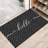 Monnhein Kapı Önü Paspası - Modern ve Şık Kapı Paspası | Ev, Ofis ve Dış Mekân Kullanımı İçin (Hello ZigZag) 40x60