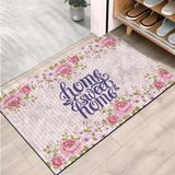 Monnhein Kapı Önü Paspası - Modern ve Şık Kapı Paspası | Ev, Ofis ve Dış Mekân Kullanımı İçin (Home Sweet Home) 40x60
