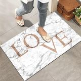 Monnhein Kapı Önü Paspası - Modern ve Şık Kapı Paspası | Ev, Ofis ve Dış Mekân Kullanımı İçin (Love) 40x60