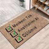 Monnhein Kapı Önü Paspası - Modern ve Şık Kapı Paspası | Ev, Ofis ve Dış Mekân Kullanımı İçin (Pozitif Başlangıç) 40x60