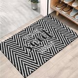Monnhein Kapı Önü Paspası - Modern ve Şık Kapı Paspası | Ev, Ofis ve Dış Mekân Kullanımı İçin (Sweet Chevron) 40x60