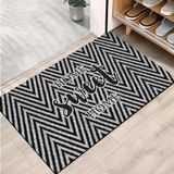 Monnhein Kapı Önü Paspası - Modern ve Şık Kapı Paspası | Ev, Ofis ve Dış Mekân Kullanımı İçin (Sweet Chevron) 45x65
