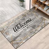 Monnhein Kapı Önü Paspası - Modern ve Şık Kapı Paspası | Ev, Ofis ve Dış Mekân Kullanımı İçin (Welcome Home Eskitme) 45x65
