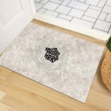 Monnhein Kapı Önü Paspası - Modern ve Şık Kapı Paspası | Ev, Ofis ve Dış Mekân Kullanımı İçin (You Are Here Minimalist) 45x65
