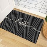 Monnhein Kapı Önü Paspası - Modern ve Şık Kapı Paspası | Ev, Ofis ve Dış Mekân Kullanımı İçin (ZigZag Home) 40x60