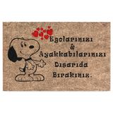 Monnhein Kedi Köpek Komik Tasarımlı Dekoratif Kapı önü Paspas, Dış Mekan/Ev İçi/Banyo/Mutfak/Yatak Odası/Giriş Paspasları (Snoopy, 40x60)