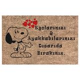 Monnhein Kedi Köpek Komik Tasarımlı Dekoratif Kapı önü Paspas, Dış Mekan/Ev İçi/Banyo/Mutfak/Yatak Odası/Giriş Paspasları (Snoopy, 45x70)