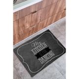 Monnhein My Kitchen İç ve Dış Mekan Dekoratif Çok Amaçlı Kapı Önü Paspası