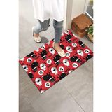 Monnhein Pati Dostları Kapı Önü Paspası - Renkli - 40 x 60 cm
