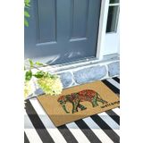 Monnhein Renkli Fil Kapı Önü Paspası Dekoratif Kapı Paspası Dış Mekân Paspas Ev İçi Paspası 45x70cm