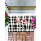 Monnhein Rose Kapı Önü Paspası Dekoratif Kapı Paspası Dış Mekan Paspas Ev Içi Paspası 45x70cm
