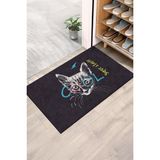 Monnhein Super Star Cat Kapı Önü Paspası - Renkli - 40 x 60 cm