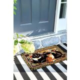 Monnhein Tablo Kediler Kapı Önü Paspası Dekoratif Kapı Paspası Dış Mekân Paspas Ev İçi Paspası 45x70cm
