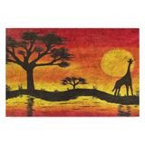 Monnhein Tasarımlı Dekoratif Kapı önü Paspas, Dış Mekan/Ev İçi/Banyo/Mutfak/Yatak Odası/Giriş Paspasları (Afrika, 40x60)