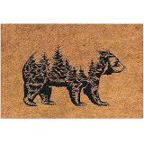 Monnhein Tasarımlı Dekoratif Kapı önü Paspas, Dış Mekan/Ev İçi/Banyo/Mutfak/Yatak Odası/Giriş Paspasları (Bear, 45X70)