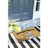 Monnhein Tom ve Jerry Kapı Önü Paspası Dekoratif Kapı Paspası Dış Mekân Paspas Ev İçi Paspası 45x70cm