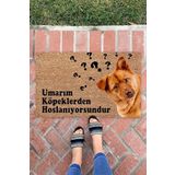 Monnhein Umarım Köpekler İç ve Dış Mekan Dekoratif Çok Amaçlı Kapı Önü Paspası