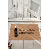 Monnhein Umarım Rakı Kapı Önü Paspası Dekoratif Dış Mekan/ev Içi/banyo/mutfak/yatak Odası/giriş Kapı Paspası