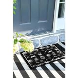 Monnhein Uzay Köpek Kapı Önü Paspası Dekoratif Kapı Paspası Dış Mekân Paspas Ev İçi Paspası 45x70cm