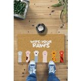 Monnhein Wipe Your Paws Patiler Dekoratif Kapı Önü ve İç Mekan Paspası 45x70