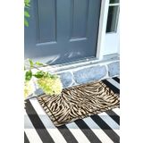 Monnhein Zebra Kapı Önü Paspası Dekoratif Kapı Paspası Dış Mekân Paspas Ev İçi Paspası 45x70cm