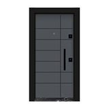 Mono Çelik Kapı Kapı , Mn-1806-s Daire Kapısı Çelik Kapı Siyah