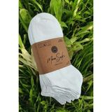 Mono Socks Mono Sock- - 10'lu Recycle Pamuk Patik Çorap - Beyaz - 00A-Beyaz - 36 - 40