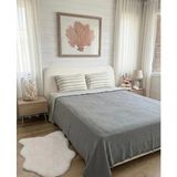 Monochrome %100 Organik Pamuk 4 Kat Müslin Çok Amaçlı Yatak Örtüsü ve Pike (240X250 Cm) - Antrasit - Gri