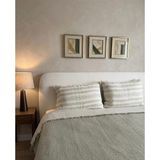 Monochrome %100 Organik Pamuk 4 Kat Müslin Çok Amaçlı Yatak Örtüsü ve Pike (240X250 Cm) - Su Yeşili - 240 x 250 cm
