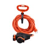 Monofaze Çoğaltıcı Seyyar Topraklı 3'lü Grup Priz Fiş 10 Metre Çoklu Asmalı Uzatma Kablosu 3x2.5 mm