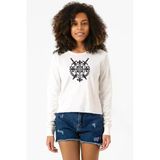Monogatari Anime Episode Clan Symbol Ekstra Uzunkol Sweatshirt Ekru