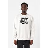 Monogatari Anime Nadeko Snake Symbol Beyaz Erkek 2ip Sweatshirt